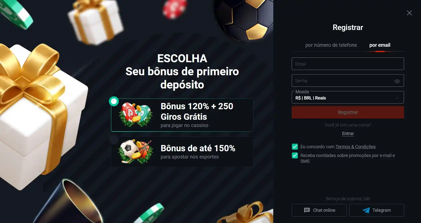 Como Se Registrar no Pin Up Casino